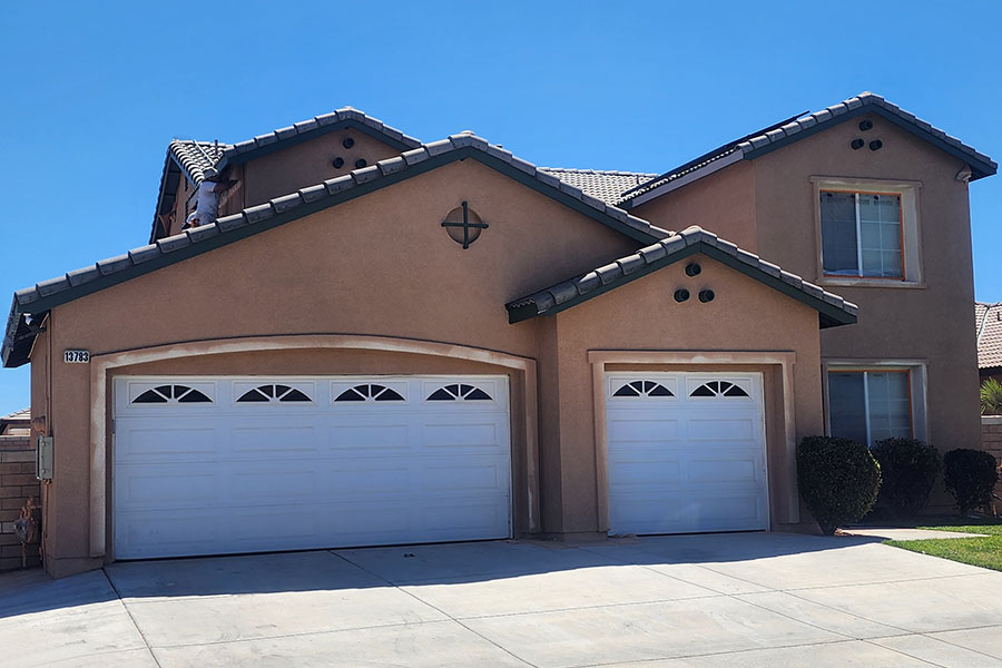Exterior house painting.
